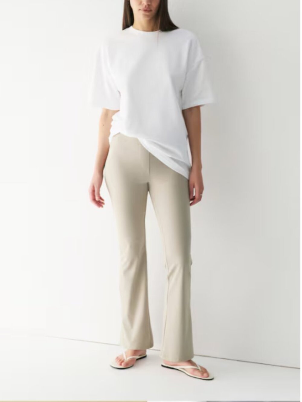 Four-Way Stretch Flared Pants